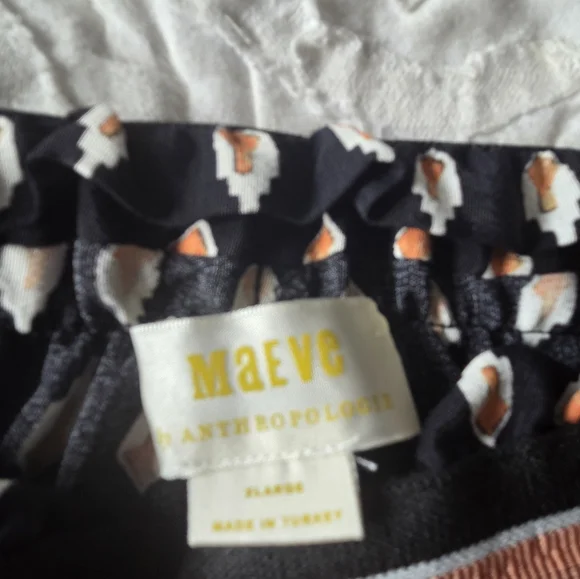 Anthro Wide Leg Pull On Pants - Picture 4 of 5